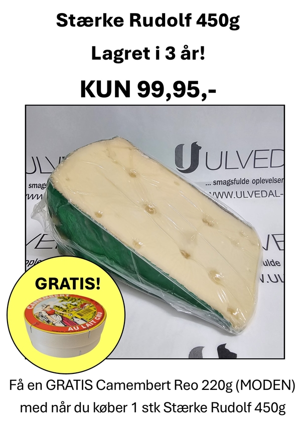 Stærke Rudolf ca 450g STK