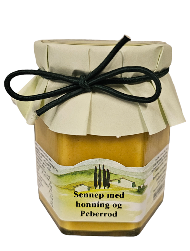 Sennep med honning og peberrod 160ml