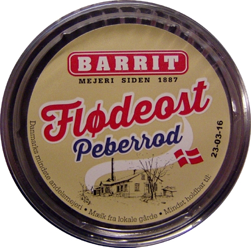 Dansk flødeost med peberrod