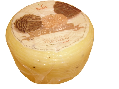 Pecorino Tartufato ca 250g, trøfler
